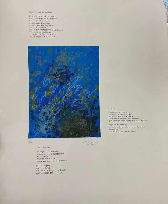 Roger Von Gunten con poemas de Miguel Ángel Muñoz "Cinco poemas"