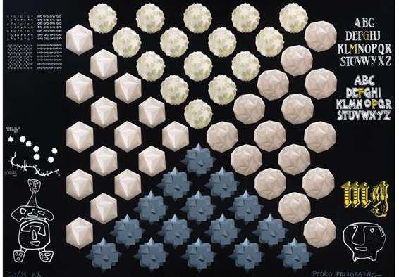 Pedro Friedeberg "Homenaje a Mathias Goeritz (VI/XXV)"