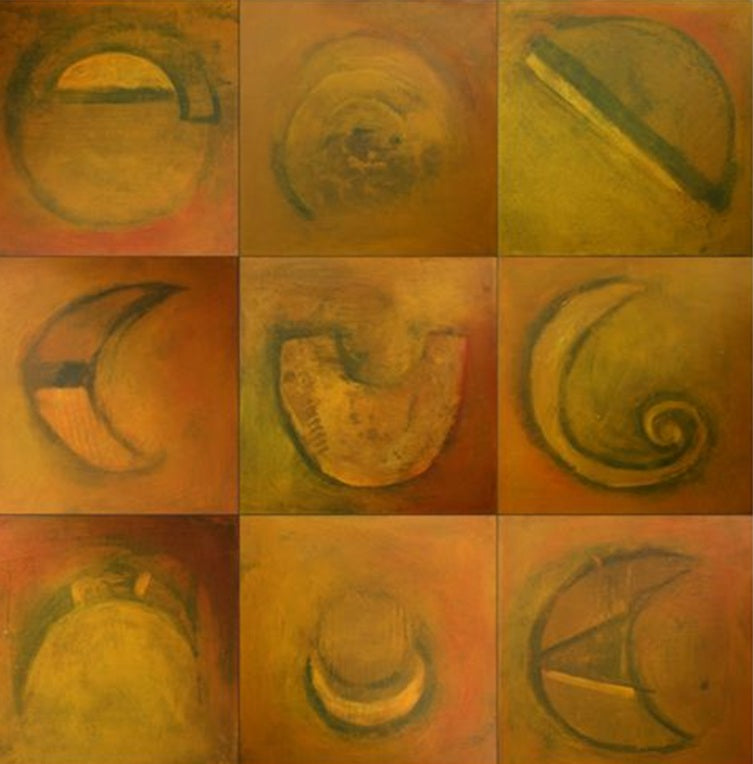 Fabian González "Nueve lunas en amarillo"