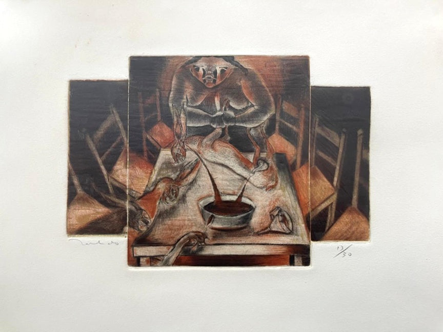 Francisco Toledo "Conejo sube a la mesa"