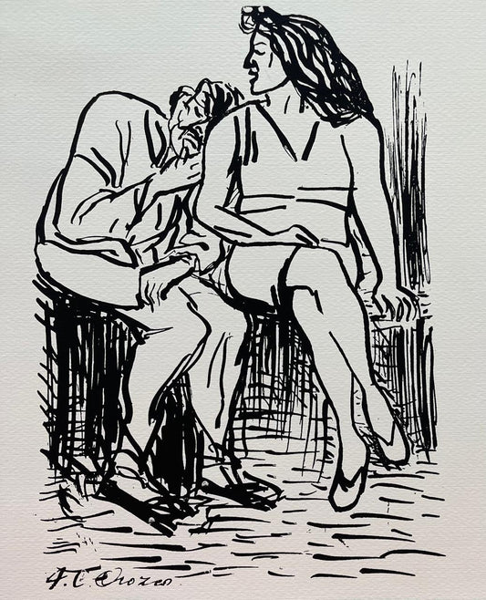 LOTE 187- Clemente Orozco "La Pareja"