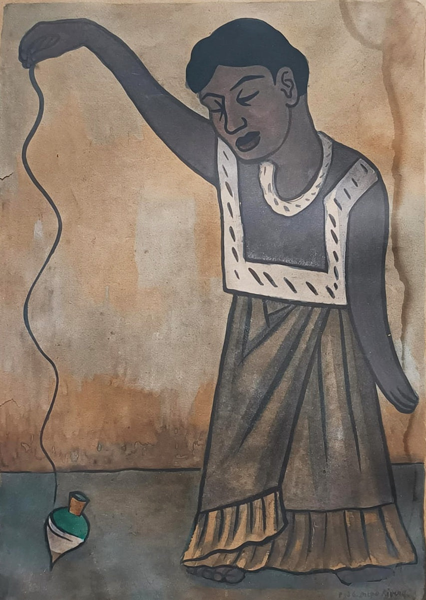 Diego Rivera "Niña con trompo"