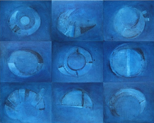 Fabian González "Nueve lunas en azul"