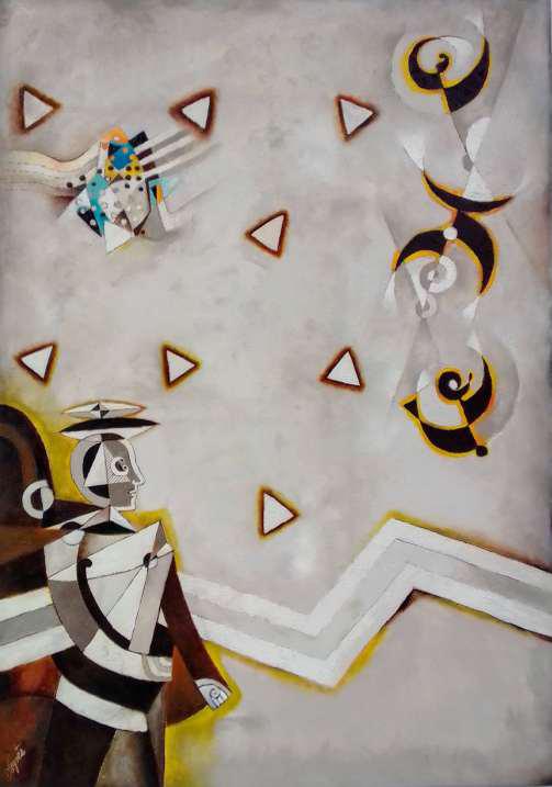 Gastón De Gyves "Personajes con lunas"