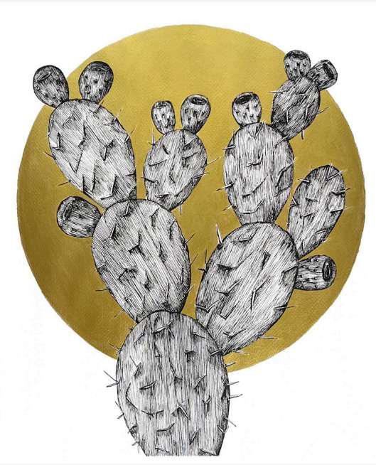 Natalia Mustafá "Plantas sagradas (nopal)"