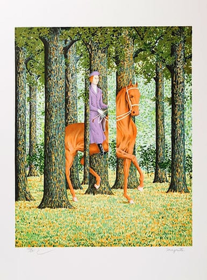 René Magritte "The black signatura"