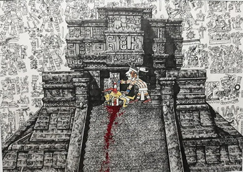 Tlacuilo Mestizo "Sin título"