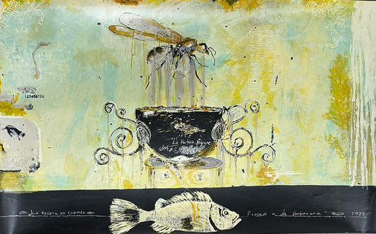 LOTE 13- Pez y mosco; Amador Montes