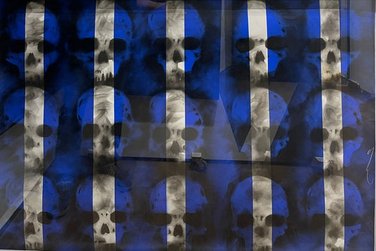 Sabino Guisu "Tzompantli azul y negro"